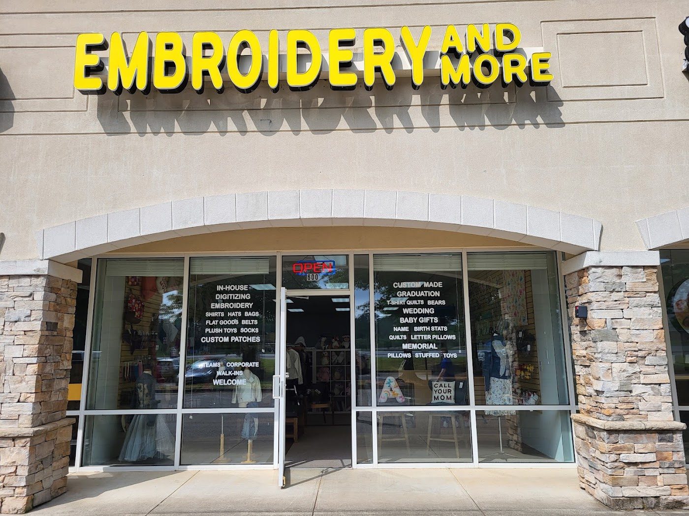Embroidery and More storefront