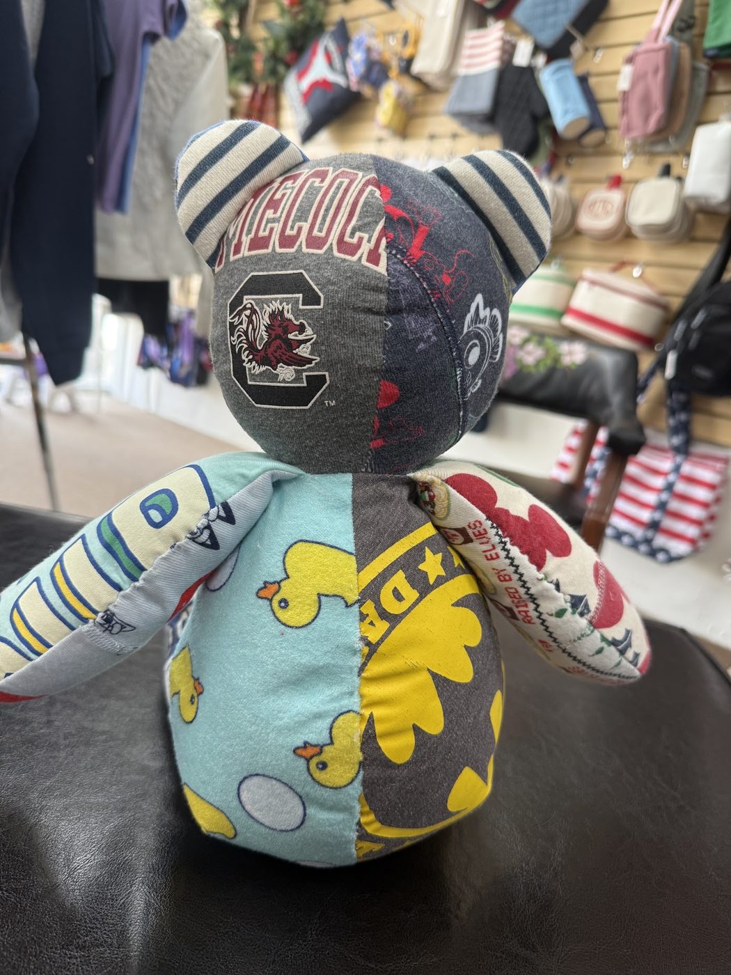 Memory bear made from keepsake clothing
